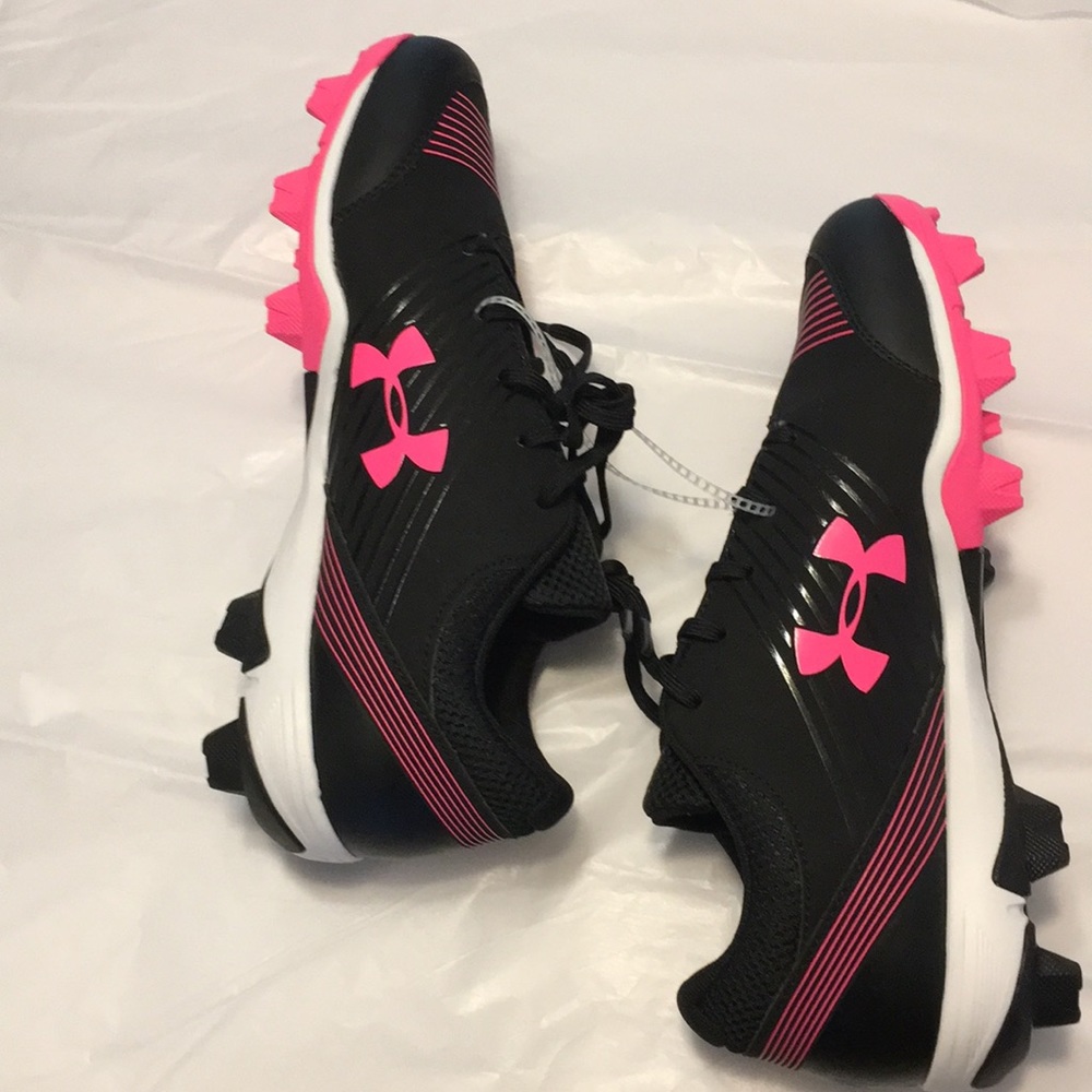 Women's UA Glyde Rubber Molded Softball Cleats 8.5 - Picture 6 of 7